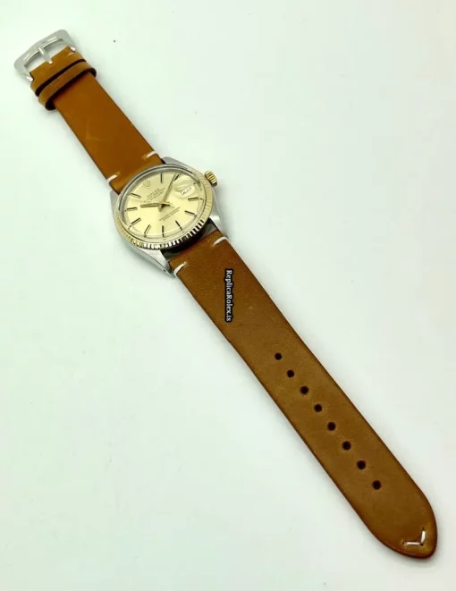 High Quality Imitation Rolex Datejust 1601 Caliber 1570 Automatic Movement 36mm Gold/steel Case Mens/unisex Watch - Image 8