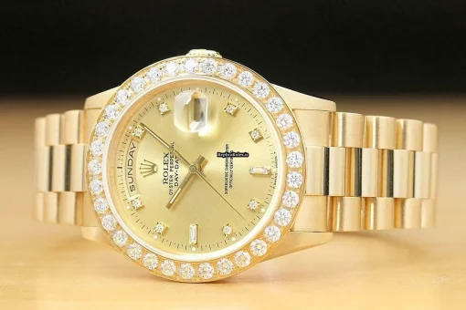 Beautiful Fake Rolex Day-date 36 18238 Caliber 3155 Automatic Movement 36mm Yellow Gold Case Mens/unisex Watch - Image 2