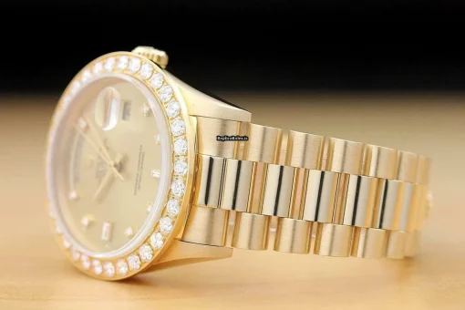 Beautiful Fake Rolex Day-date 36 18238 Caliber 3155 Automatic Movement 36mm Yellow Gold Case Mens/unisex Watch - Image 4