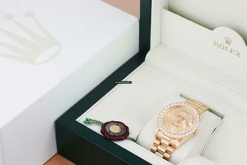 Beautiful Fake Rolex Day-date 36 18238 Caliber 3155 Automatic Movement 36mm Yellow Gold Case Mens/unisex Watch - Image 6