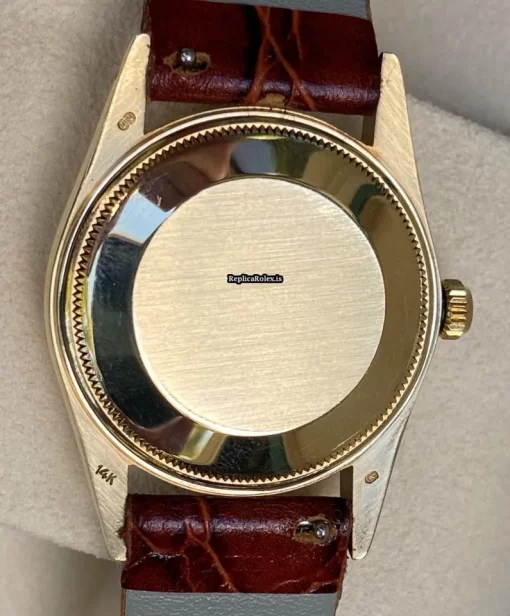 Exquisite Replica Rolex Oyster Perpetual Date 15037 Caliber 3035 Automatic Movement 34mm Yellow Gold Case Mens/unisex Watch - Image 8