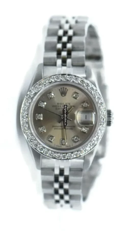 Great Replica Rolex Oyster Perpetual Lady Date 69160 Caliber 2135 Automatic Movement 26mm Steel Case Womens Watch