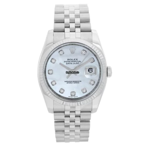 Appealing Fake Rolex Lady-datejust 116234 Automatic Movement 36mm Gold/steel Case Mens/unisex Watch