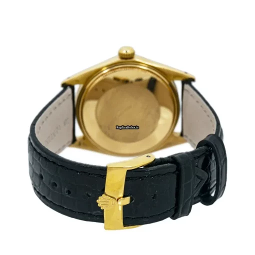 Reliable Replica Rolex Oyster Perpetual Date 1500 Automatic Movement 34mm Yellow Gold Case Mens/unisex Watch - Image 2