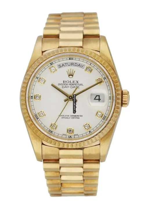 Terrific Knockoff Rolex Day-date 36 18238 Automatic Movement 36mm Yellow Gold Case Mens/unisex Watch