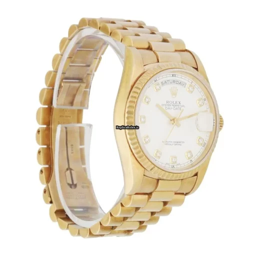 Terrific Knockoff Rolex Day-date 36 18238 Automatic Movement 36mm Yellow Gold Case Mens/unisex Watch - Image 3