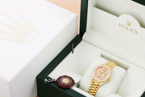 Best Replica Rolex Lady-datejust 69178 Caliber 2135 Automatic Movement 26mm Yellow Gold Case Womens Watch - Image 6