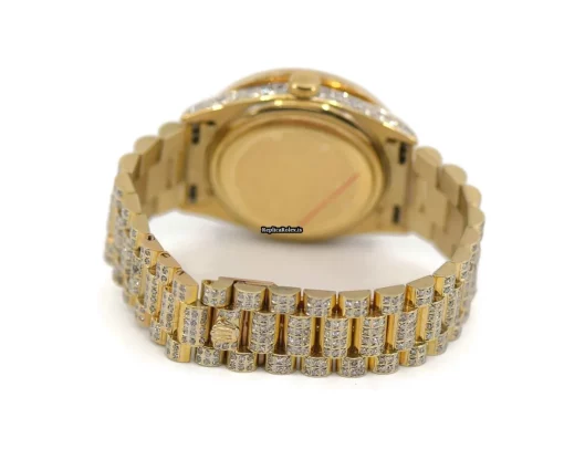 Marvellous Fake Rolex Day-date 36 1803 Caliber 1556 Automatic Movement 36mm Yellow Gold Case Mens/unisex Watch - Image 2