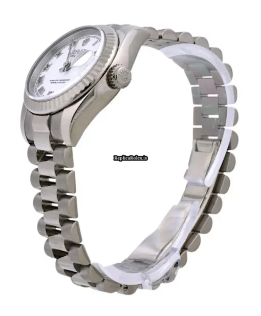 Nice Replica Rolex Lady-datejust 179179 Caliber 2235 Automatic Movement 26mm White Gold Case Womens Watch - Image 3