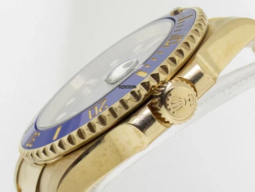 Defect Imitation Rolex Submariner Date 116618bl Automatic Movement 40mm Yellow Gold Case Mens/unisex Watch - Image 5