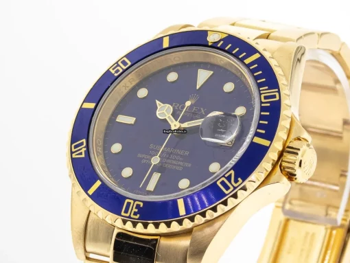 Inexpensive Knockoff Rolex Submariner Date 16618 Caliber 3135 Automatic Movement 40mm Yellow Gold Case Mens/unisex Watch - Image 2
