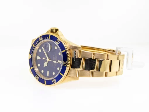 Inexpensive Knockoff Rolex Submariner Date 16618 Caliber 3135 Automatic Movement 40mm Yellow Gold Case Mens/unisex Watch - Image 9