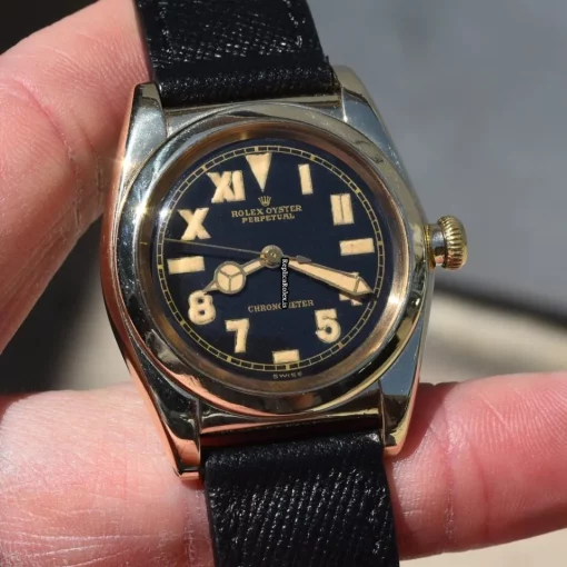 Terrific Replica Rolex Bubble Back 3696 Caliber 645 Automatic Movement Watch - Image 12