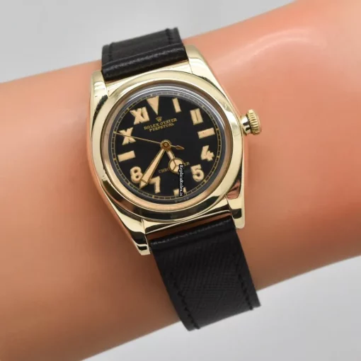 Terrific Replica Rolex Bubble Back 3696 Caliber 645 Automatic Movement Watch - Image 9