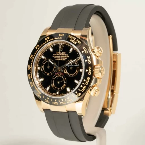 Distinctive Replica Rolex Daytona 116518ln-0040 Caliber 4130 Automatic Movement 40mm Yellow Gold Case Mens/unisex Watch - Image 3