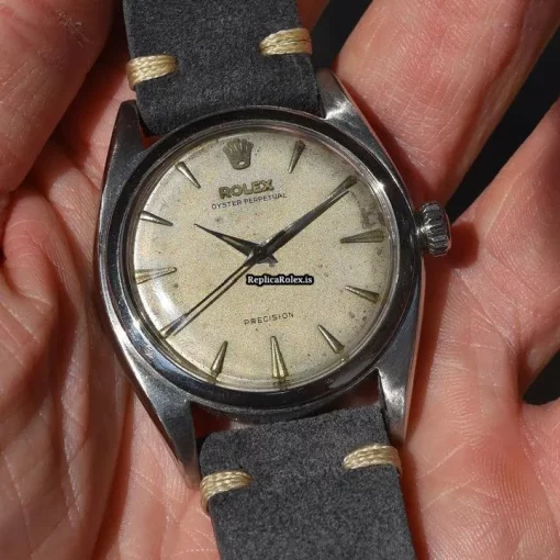 Stylish Fake Rolex Oyster Perpetual 6098 Caliber 775 Automatic Movement Watch - Image 11