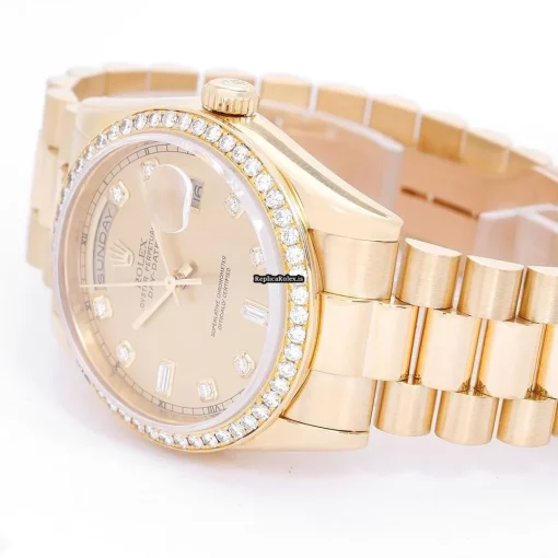 Lovely Replica Rolex Day-date 36 118348 Automatic Movement 36mm Yellow Gold Case Mens/unisex Watch - Image 2