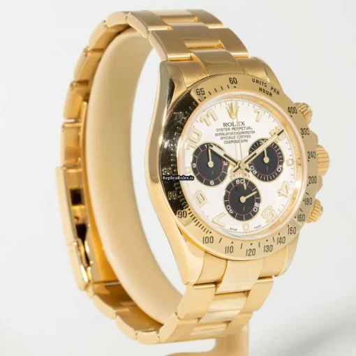 Incredible Knockoff Rolex Daytona 116528 Caliber 4130 Automatic Movement 40mm Yellow Gold Case Mens/unisex Watch - Image 3