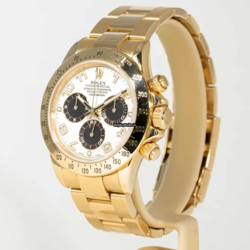 Incredible Knockoff Rolex Daytona 116528 Caliber 4130 Automatic Movement 40mm Yellow Gold Case Mens/unisex Watch - Image 4