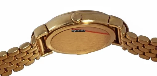 Excellent Replica Rolex Cellini Aug-21 Quartz Movement 26mm Yellow Gold Case Womens Watch - Image 4