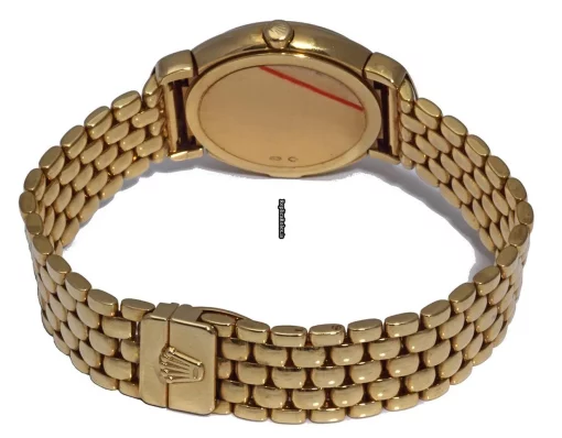 Excellent Replica Rolex Cellini Aug-21 Quartz Movement 26mm Yellow Gold Case Womens Watch - Image 6