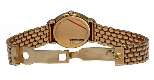 Excellent Replica Rolex Cellini Aug-21 Quartz Movement 26mm Yellow Gold Case Womens Watch - Image 7