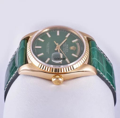Fabulous Replica Rolex Day-date 36 18038 Automatic Movement 36mm Yellow Gold Case Mens/unisex Watch - Image 4