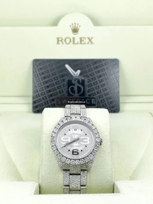 Reliable Replica Rolex Oyster Perpetual 31 177200 Caliber 2231 Automatic Movement 31mm Steel Case Womens Watch - Image 6