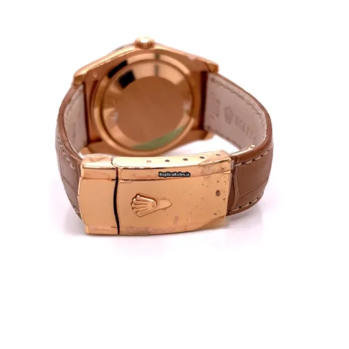 Good Fake Rolex Datejust 116185bbr Automatic Movement 36mm Rose Gold Case Womens Watch - Image 4