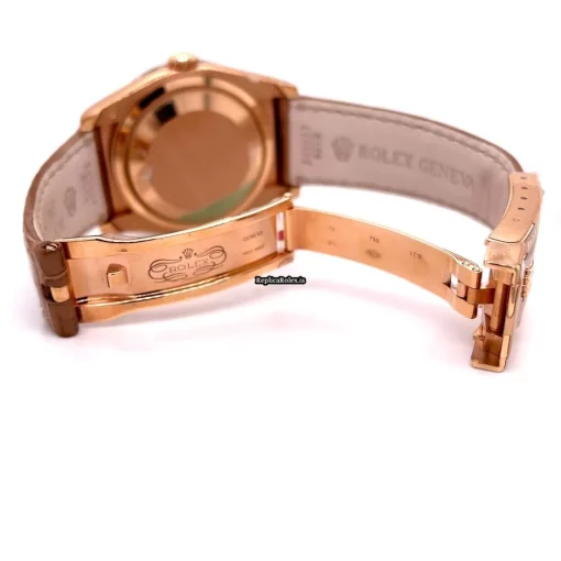 Good Fake Rolex Datejust 116185bbr Automatic Movement 36mm Rose Gold Case Womens Watch - Image 5