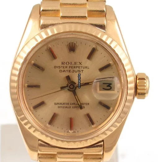 Top Replica Rolex Lady-datejust 6917 Caliber 2030 Automatic Movement 26mm Yellow Gold Case Womens Watch