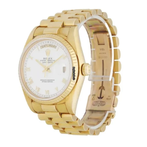 Mind-boggling Fake Rolex Day-date 36 18038 Caliber 3055 Automatic Movement 36mm Yellow Gold Case Mens/unisex Watch - Image 2