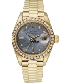 Terrific Replica Rolex Lady-datejust 69138 Automatic Movement 26mm Yellow Gold Case Womens Watch