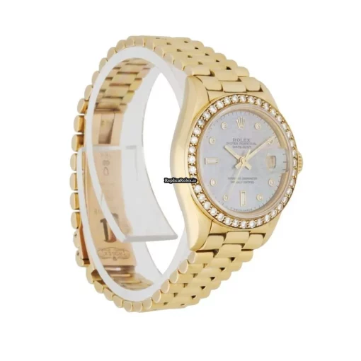 Terrific Replica Rolex Lady-datejust 69138 Automatic Movement 26mm Yellow Gold Case Womens Watch - Image 3