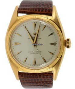Pleasing Replicas Rolex Bubble Back 6029 Automatic Movement 36mm Rose Gold Case Mens/unisex Watch