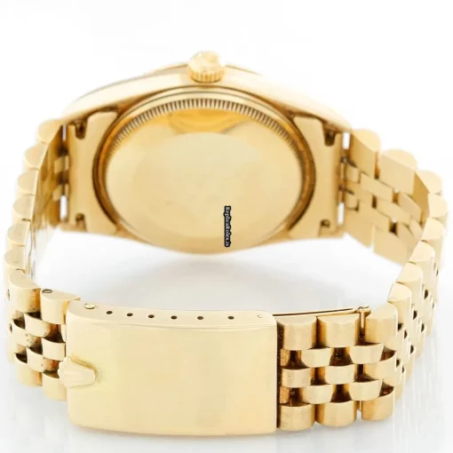 Superb Fake Rolex Oyster Perpetual Date 15037 Automatic Movement 34mm Yellow Gold Case Mens/unisex Watch - Image 6