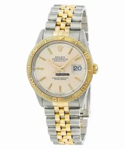 Amazing Fake Rolex Datejust Turn-o-graph 16263 Automatic Movement 36mm Gold/steel Case Mens/unisex Watch