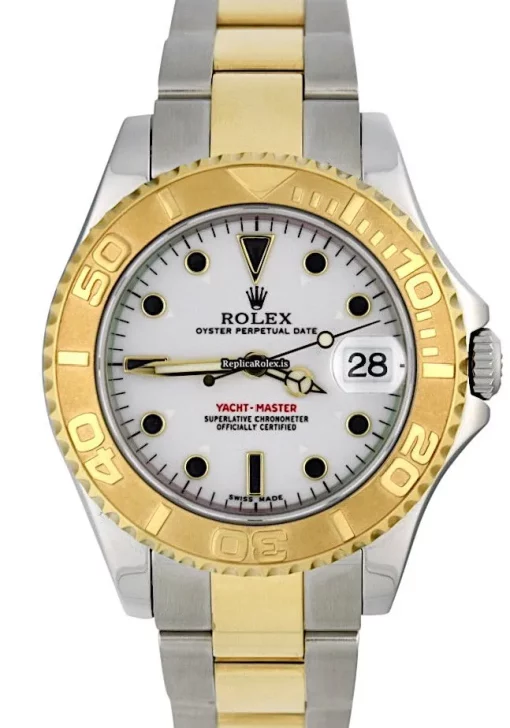 Neat Replica Rolex Yacht-master 168623 Caliber 2235 Automatic Movement 35mm Gold/steel Case Mens/unisex Watch