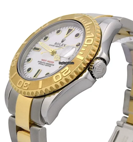 Neat Replica Rolex Yacht-master 168623 Caliber 2235 Automatic Movement 35mm Gold/steel Case Mens/unisex Watch - Image 3