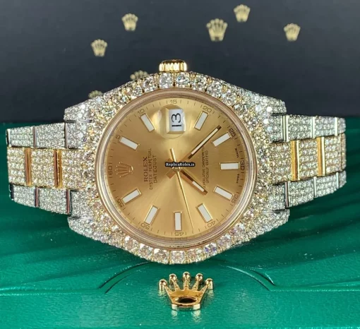 Cheap Copies Rolex Datejust II 116333 Caliber 3136 Automatic Movement 41mm Gold/steel Case Mens/unisex Watch