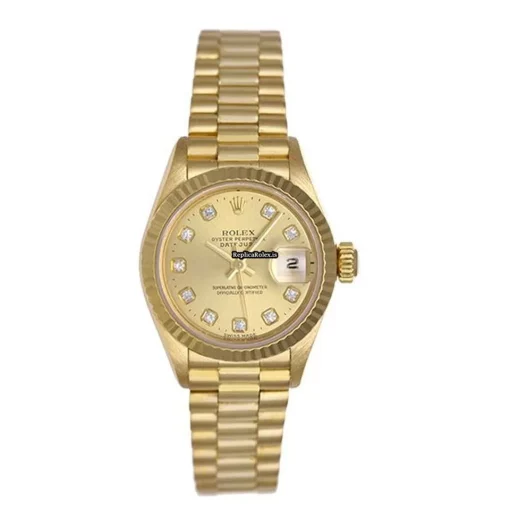 Inexpensive Replica Rolex Lady-datejust 79178 Automatic Movement 26mm Yellow Gold Case Womens Watch