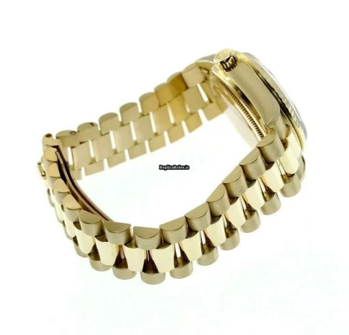Popular Fake Rolex Day-date 36 18038 Caliber 3055 Automatic Movement 36mm Yellow Gold Case Mens/unisex Watch - Image 11