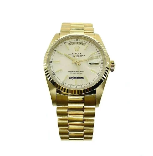 Popular Fake Rolex Day-date 36 18038 Caliber 3055 Automatic Movement 36mm Yellow Gold Case Mens/unisex Watch - Image 6