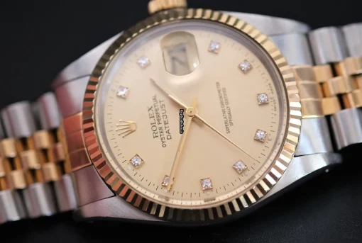 Aaa Replica Rolex Datejust 16013 Caliber 3035 Automatic Movement 36mm Gold/steel Case Mens/unisex Watch - Image 2