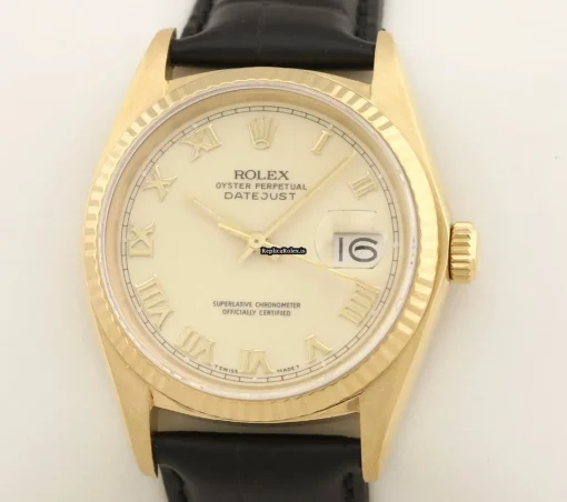 Fantastic Replica Rolex Datejust 16018 Caliber 3035 Automatic Movement 36mm Yellow Gold Case Mens/unisex Watch