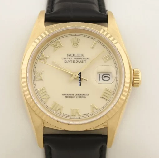 Fantastic Replica Rolex Datejust 16018 Caliber 3035 Automatic Movement 36mm Yellow Gold Case Mens/unisex Watch - Image 3