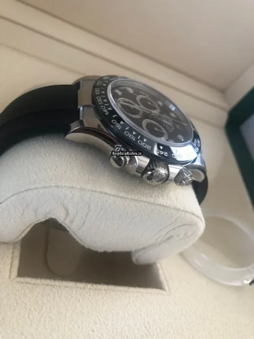 Lovely Replica Rolex Daytona 116519ln Caliber 4130 Automatic Movement 40mm White Gold Case Mens/unisex Watch - Image 12