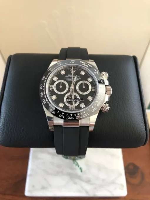Lovely Replica Rolex Daytona 116519ln Caliber 4130 Automatic Movement 40mm White Gold Case Mens/unisex Watch - Image 15