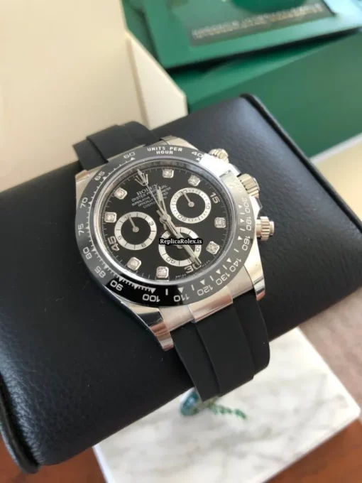 Lovely Replica Rolex Daytona 116519ln Caliber 4130 Automatic Movement 40mm White Gold Case Mens/unisex Watch - Image 16