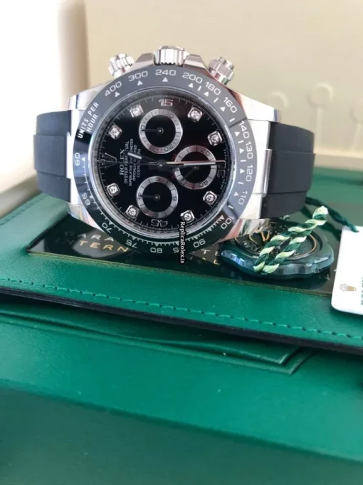 Lovely Replica Rolex Daytona 116519ln Caliber 4130 Automatic Movement 40mm White Gold Case Mens/unisex Watch - Image 4